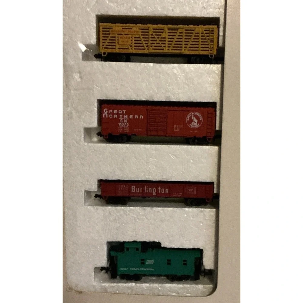 Vintage 1973 Aurora N Scale Postage Stamp Rattler Train Set #4722  In Box Tested